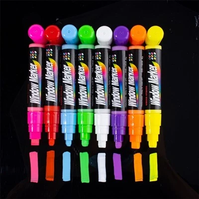 Marciwr fflwroleuol 8colors8mm Ar gyfer Bwrdd Ysgrifennu LED